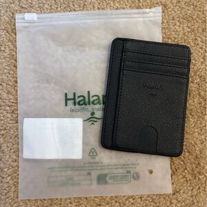 Halara Black Card Holder Slim Wallet